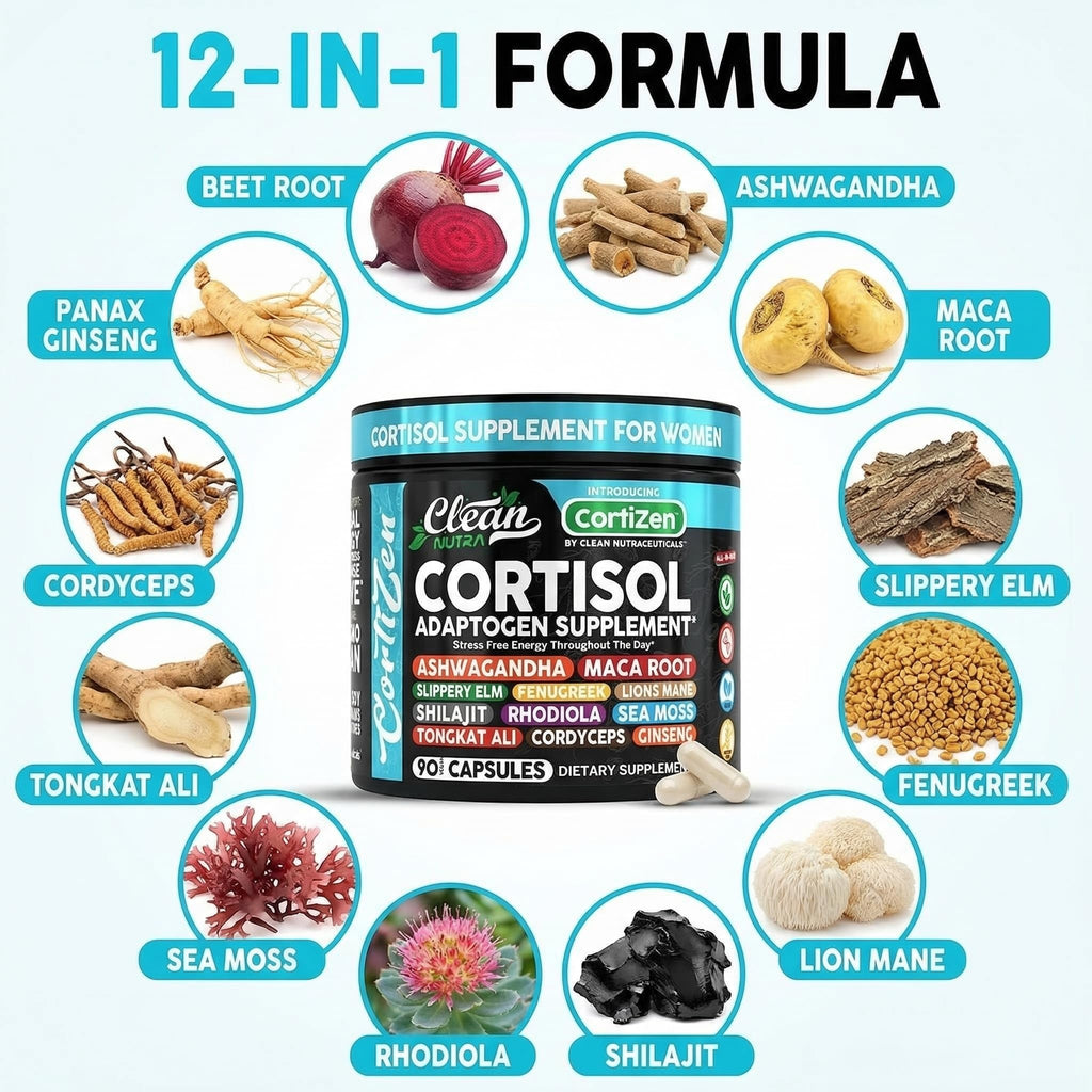 Cortisol Support Supplement for Women – Stress & Hormone Balance