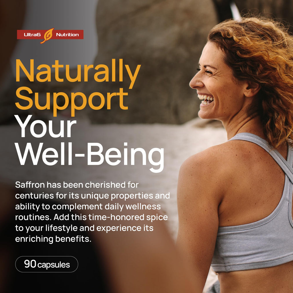 Saffron Extract Supplement – Mood & Eye Support, 90 Servings