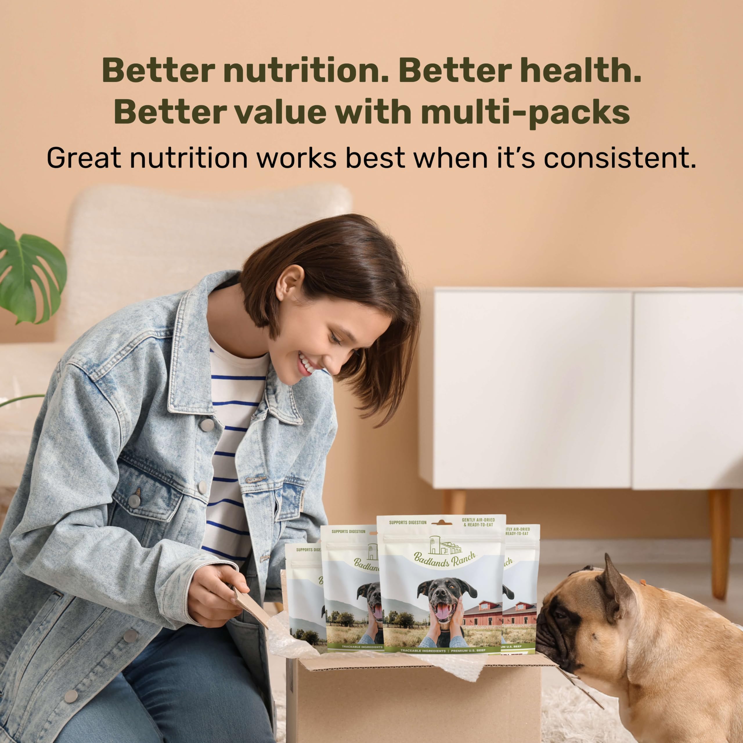 Air-Dried Beef Superfood Complete Dog Food – High Protein 24oz