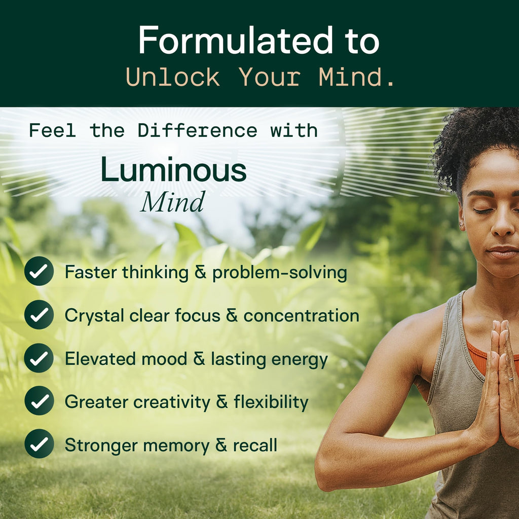 Nootropic Brain Supplement with Ginkgo, Bacopa & Lion’s Mane for Focus & Memory