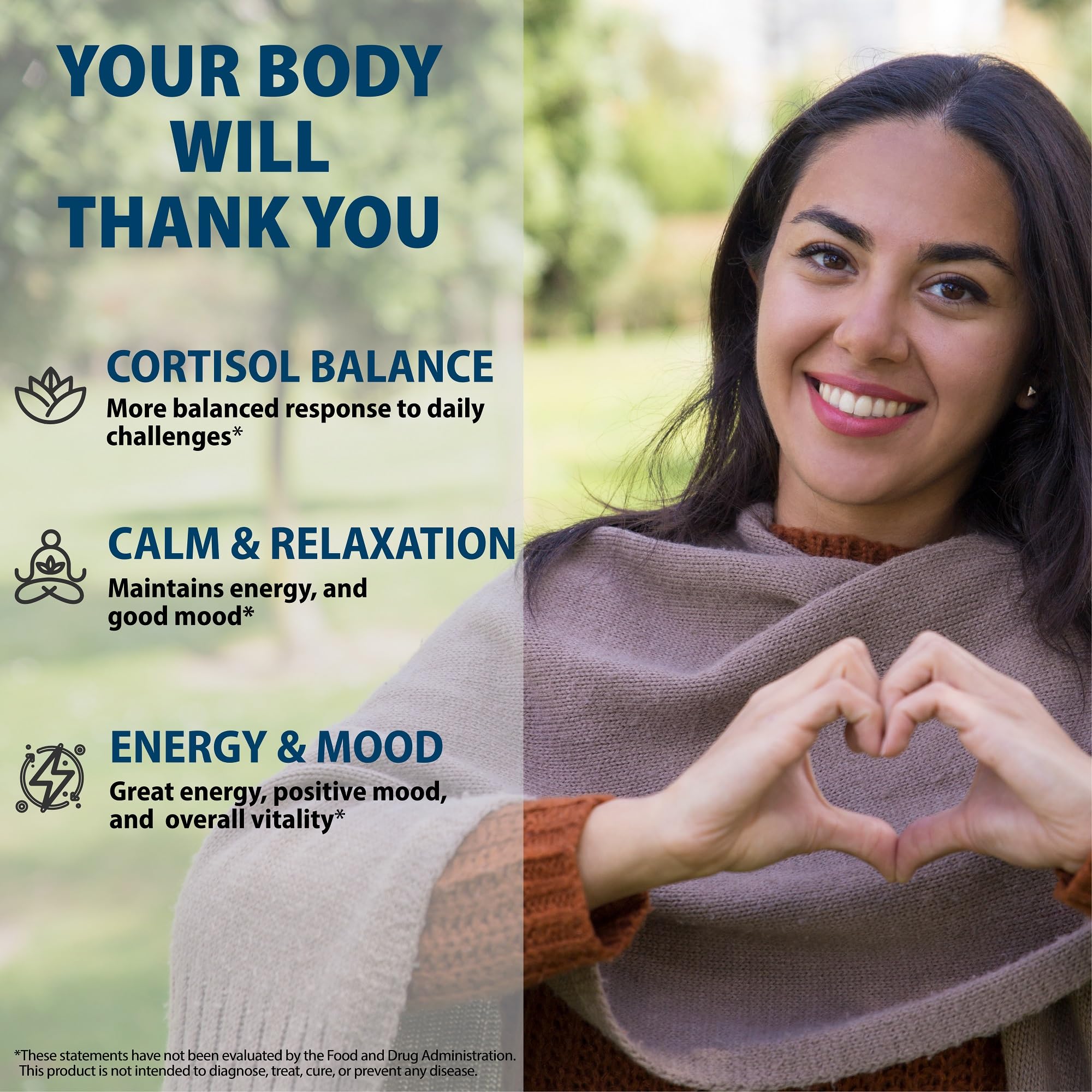 Cortisol Support Supplement with Ashwagandha, Magnesium & L-Theanine