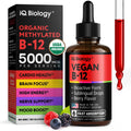 Vitamin B12 Liquid Drops 5000 mcg – Energy & Nerve Support, 60 Servings