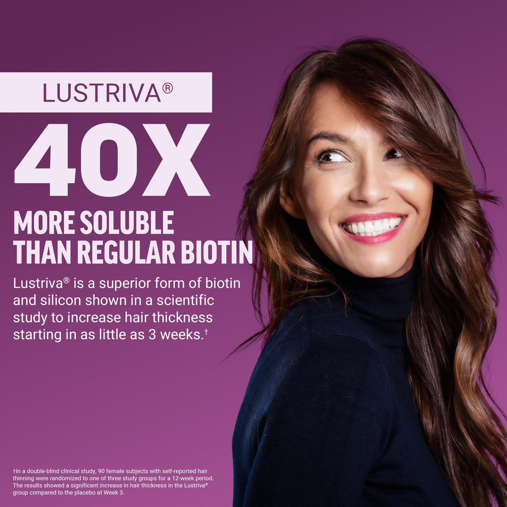 Hair Growth Soft Chews Lustriva Biotin 60 Count