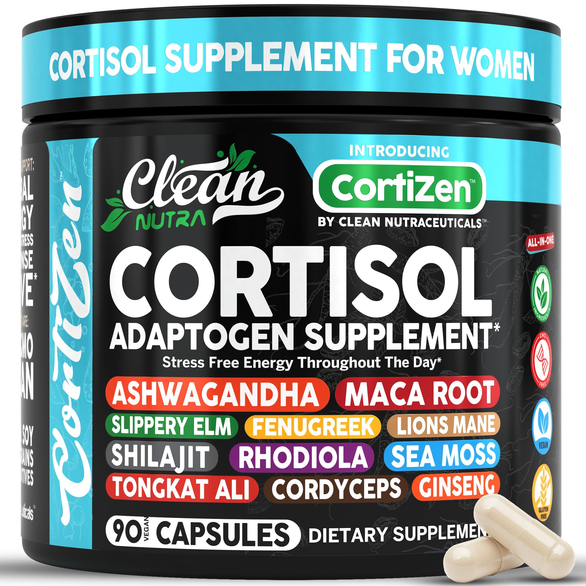 Cortisol Support Supplement for Women – Stress & Hormone Balance