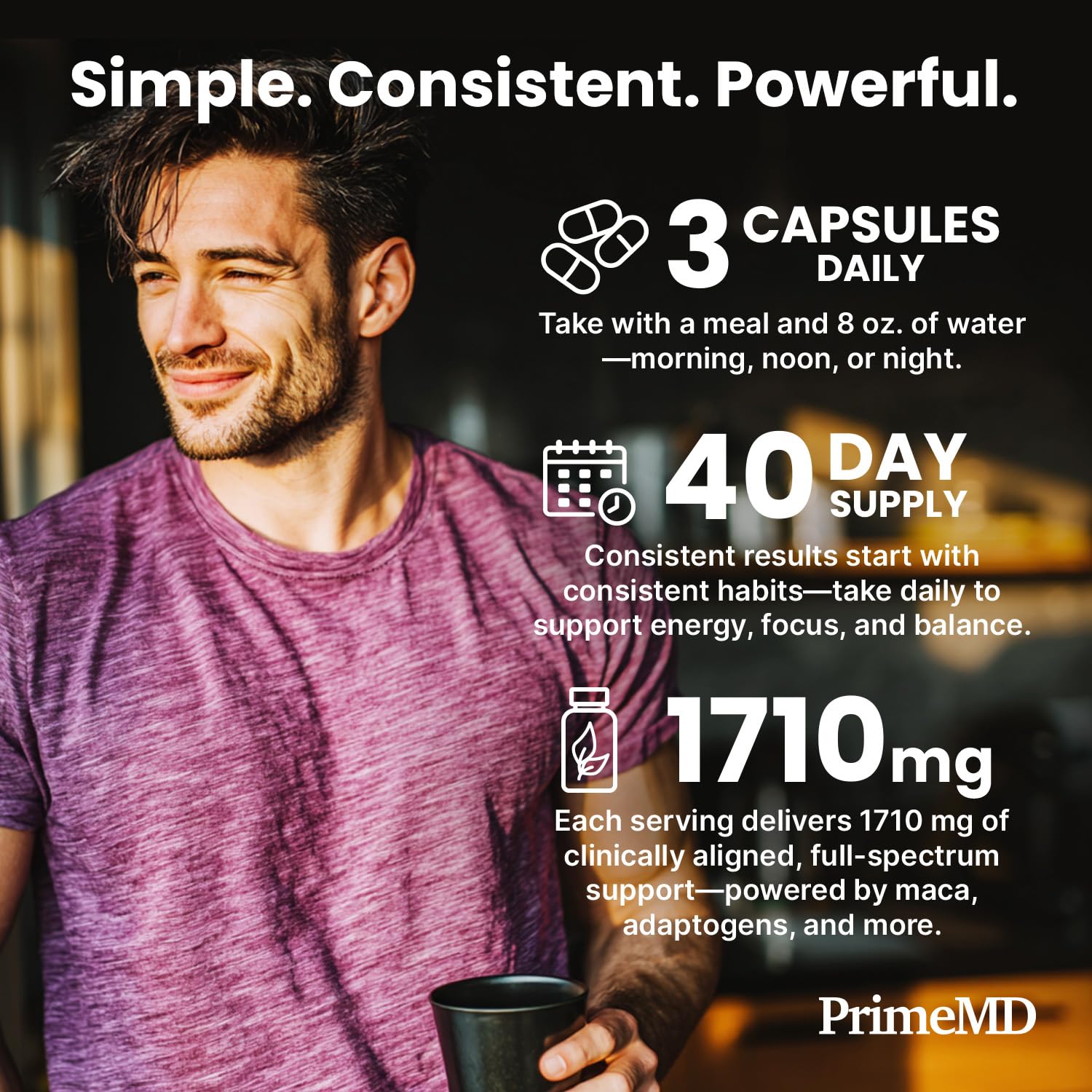 Maca Root & Ashwagandha Capsules for Energy, Mood & Hormone Support 120 Ct