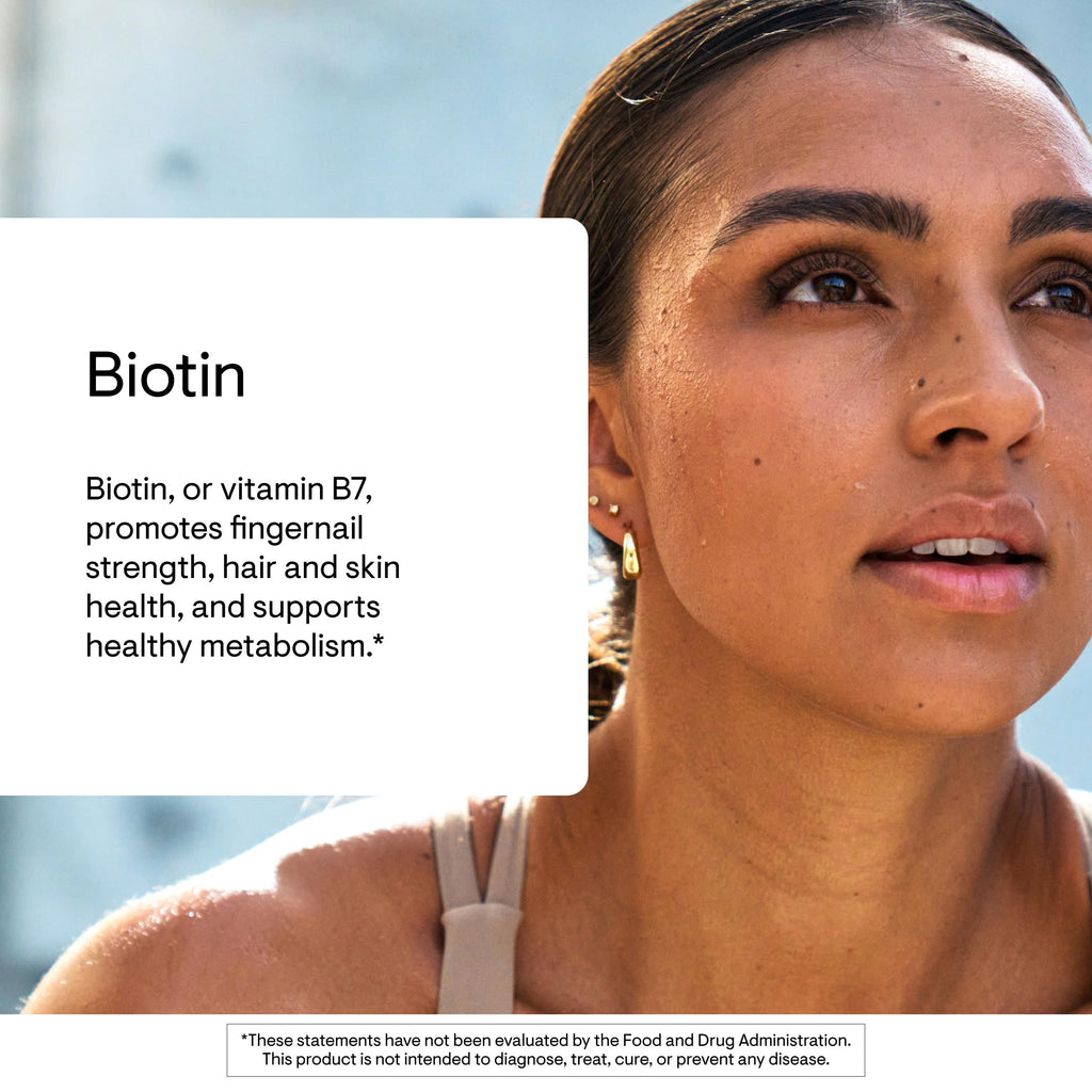 Biotin Vitamin B7 Hair Skin Nails Support 60 Capsules