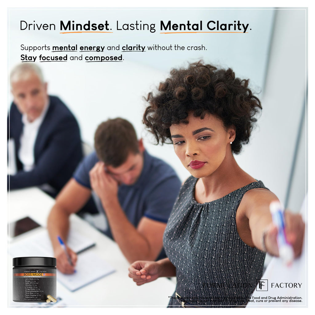 Nootropic Brain Supplement with Lion’s Mane & Alpha GPC for Focus & Memory Support