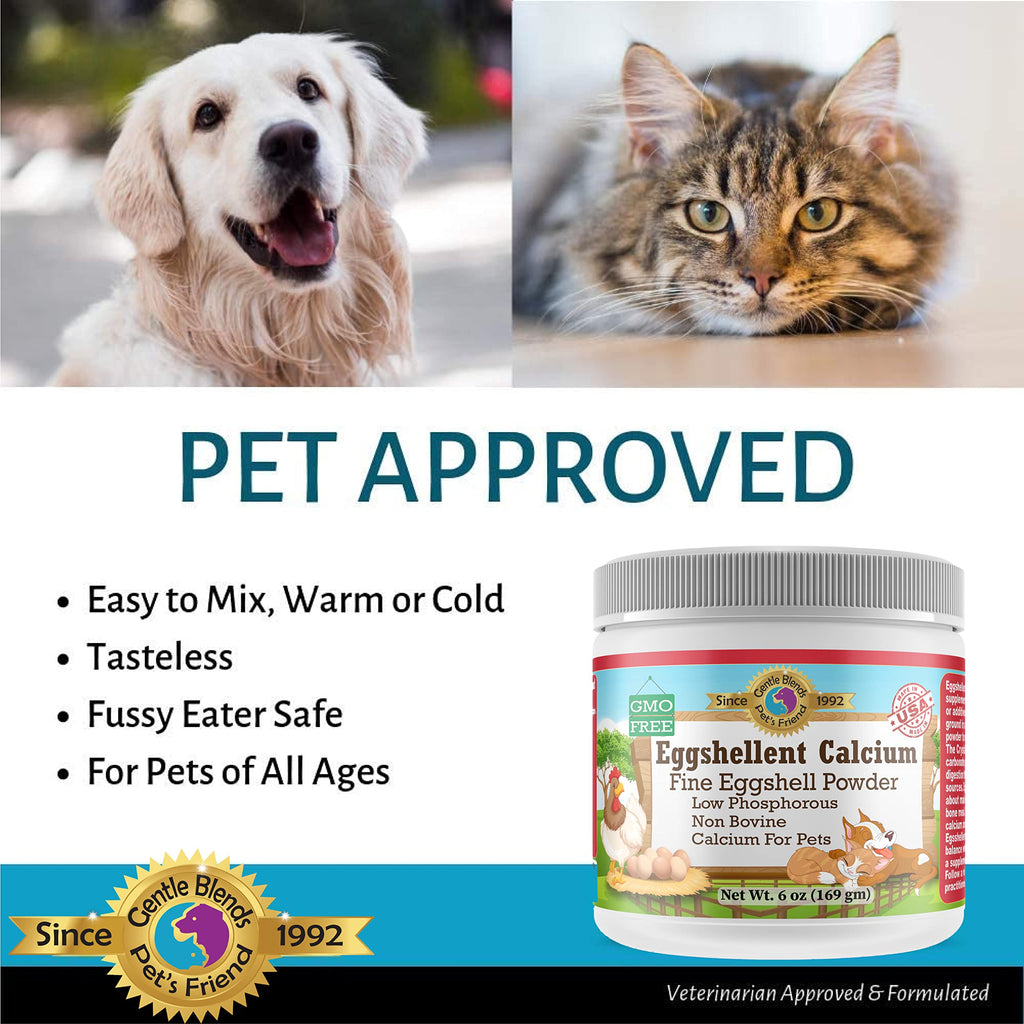 Eggshell Calcium Powder for Dogs & Cats – Hip & Joint Support 6oz