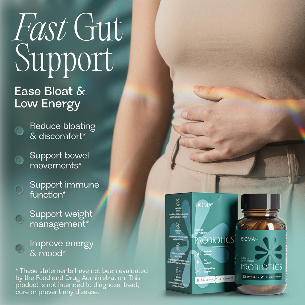 Probiotic Capsules – Gut & Digestive Support, 60 Count