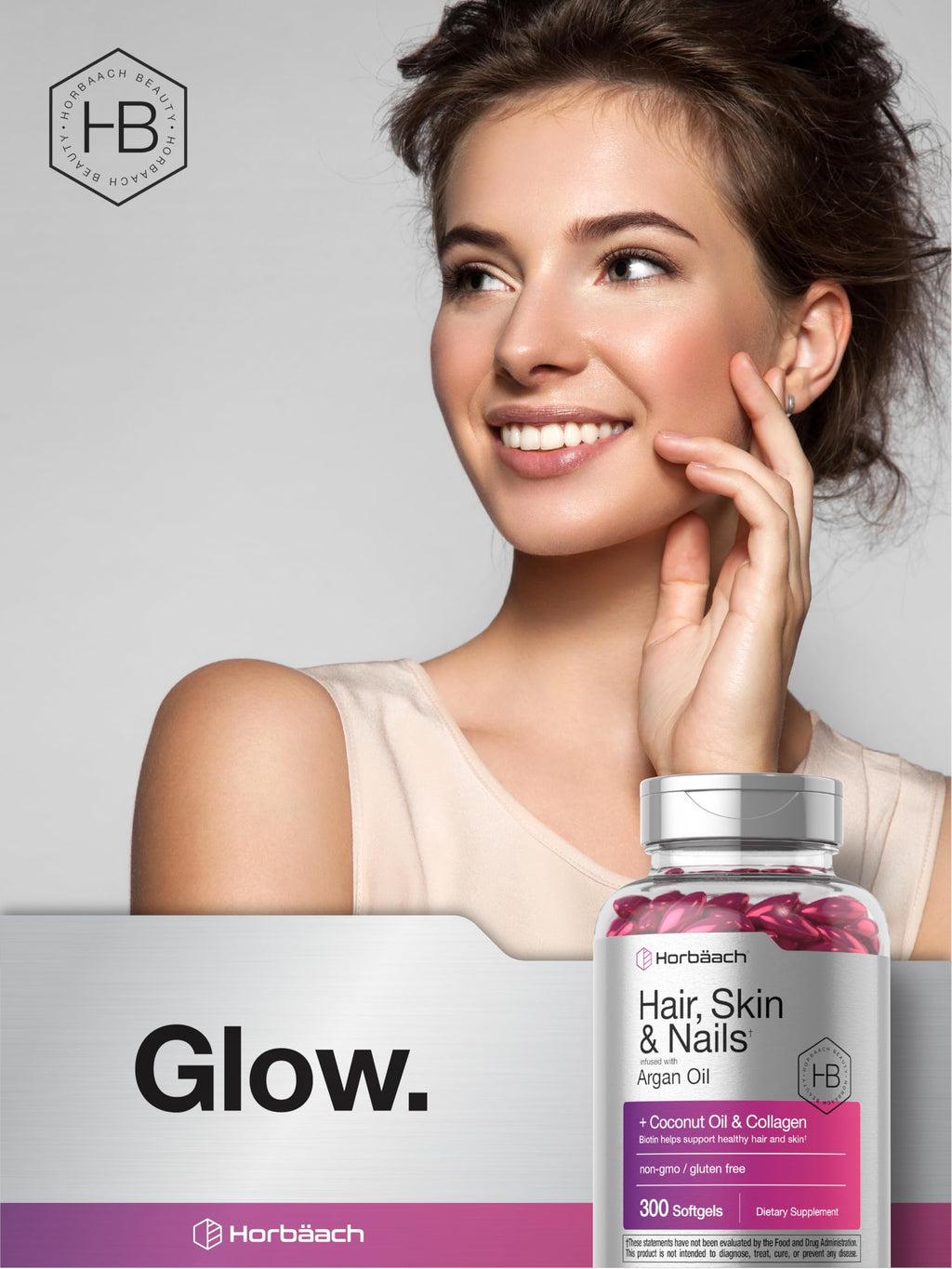 Hair Skin Nails Vitamins Biotin Collagen 300 Softgels