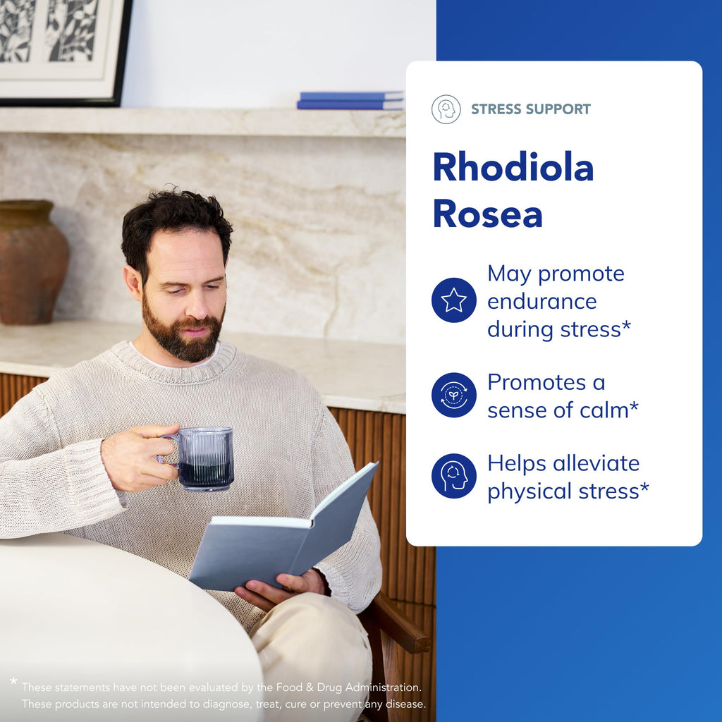Rhodiola Rosea Capsules for Stress Relief, Energy & Endurance Support