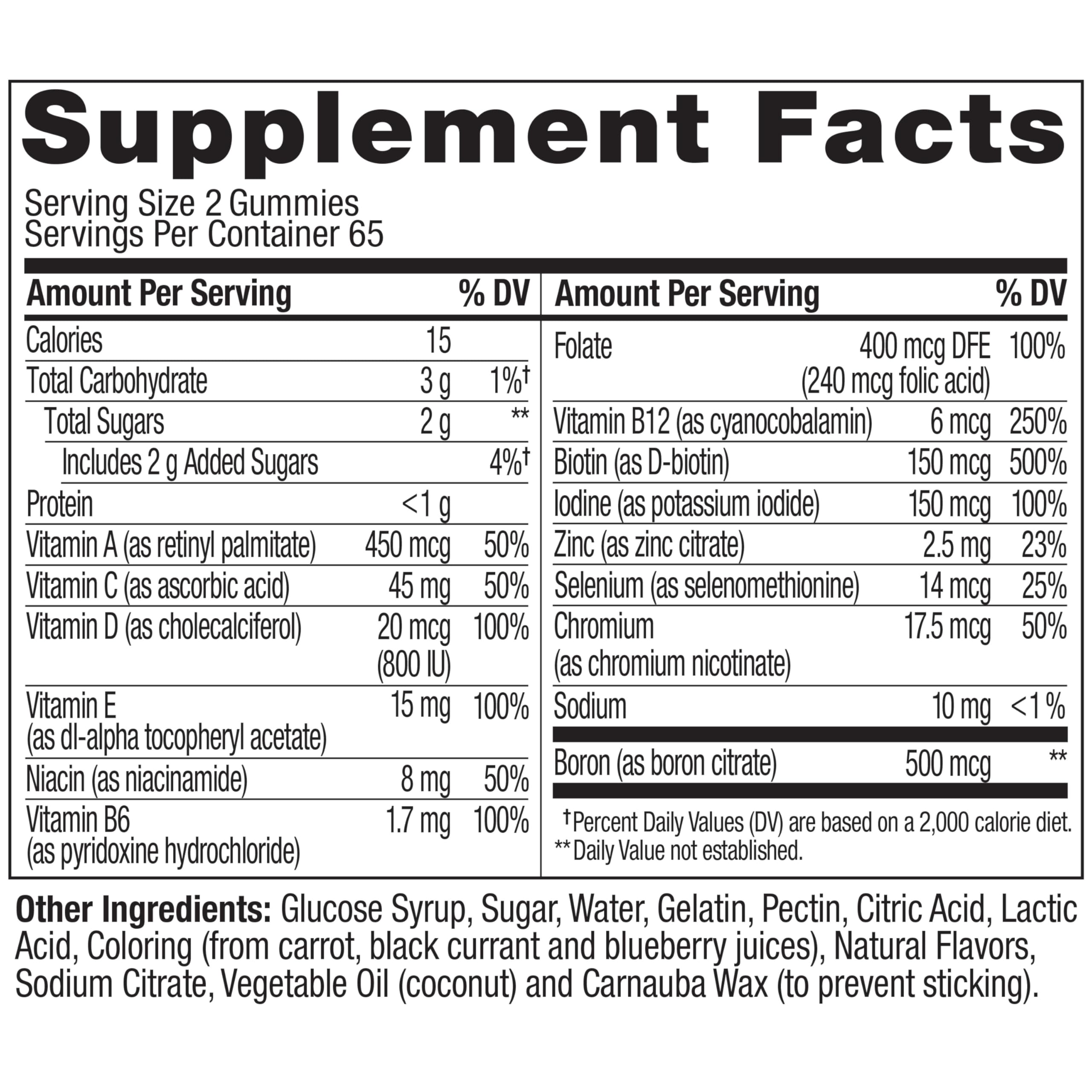 Multivitamin Gummies with Biotin – Berry Flavor, 130 Count