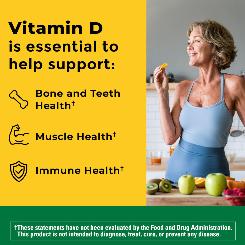 Vitamin D3 5000 IU with K2 – Bone & Immune Support, 30 Softgels