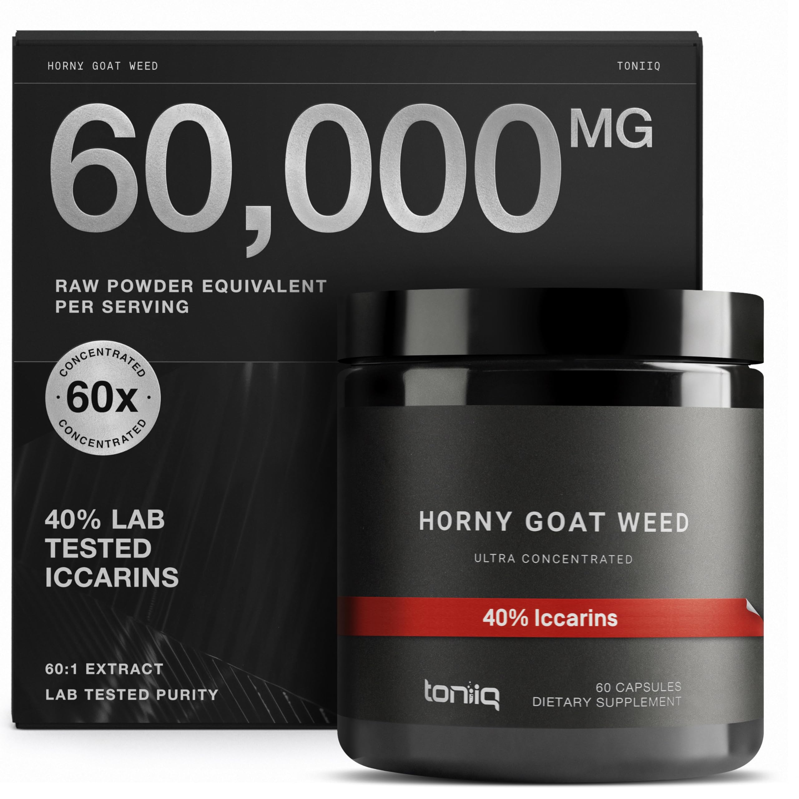Horny Goat Weed Extract Capsules for Libido, Energy & Performance Support 60 Ct