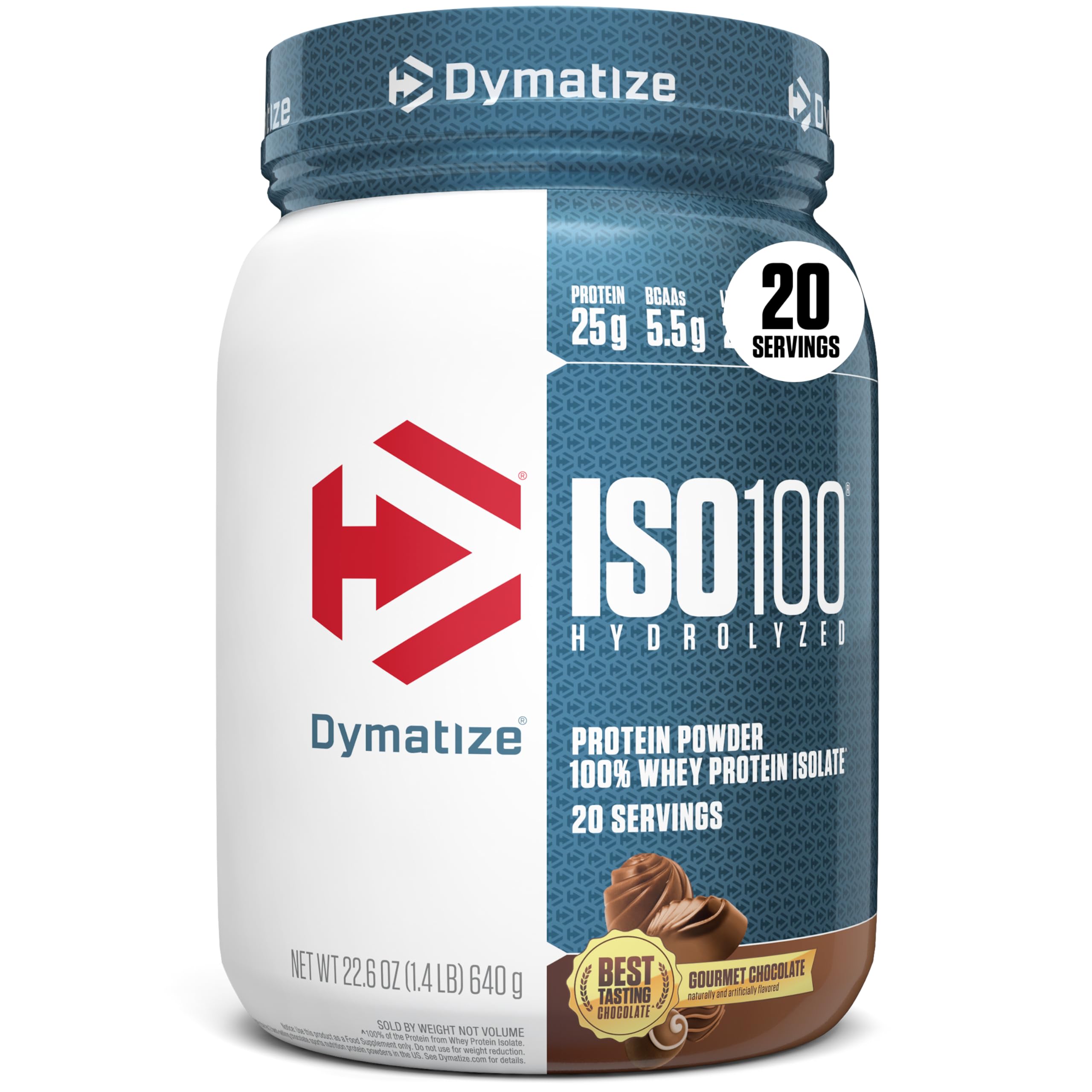 Whey Protein Isolate Chocolate 25g Protein Low Carb 20 Servings