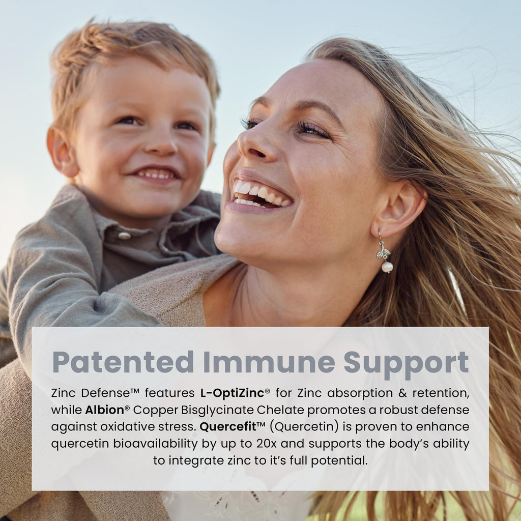 Zinc with Copper & Quercetin Capsules for Immune & Hormone Support 60 Ct