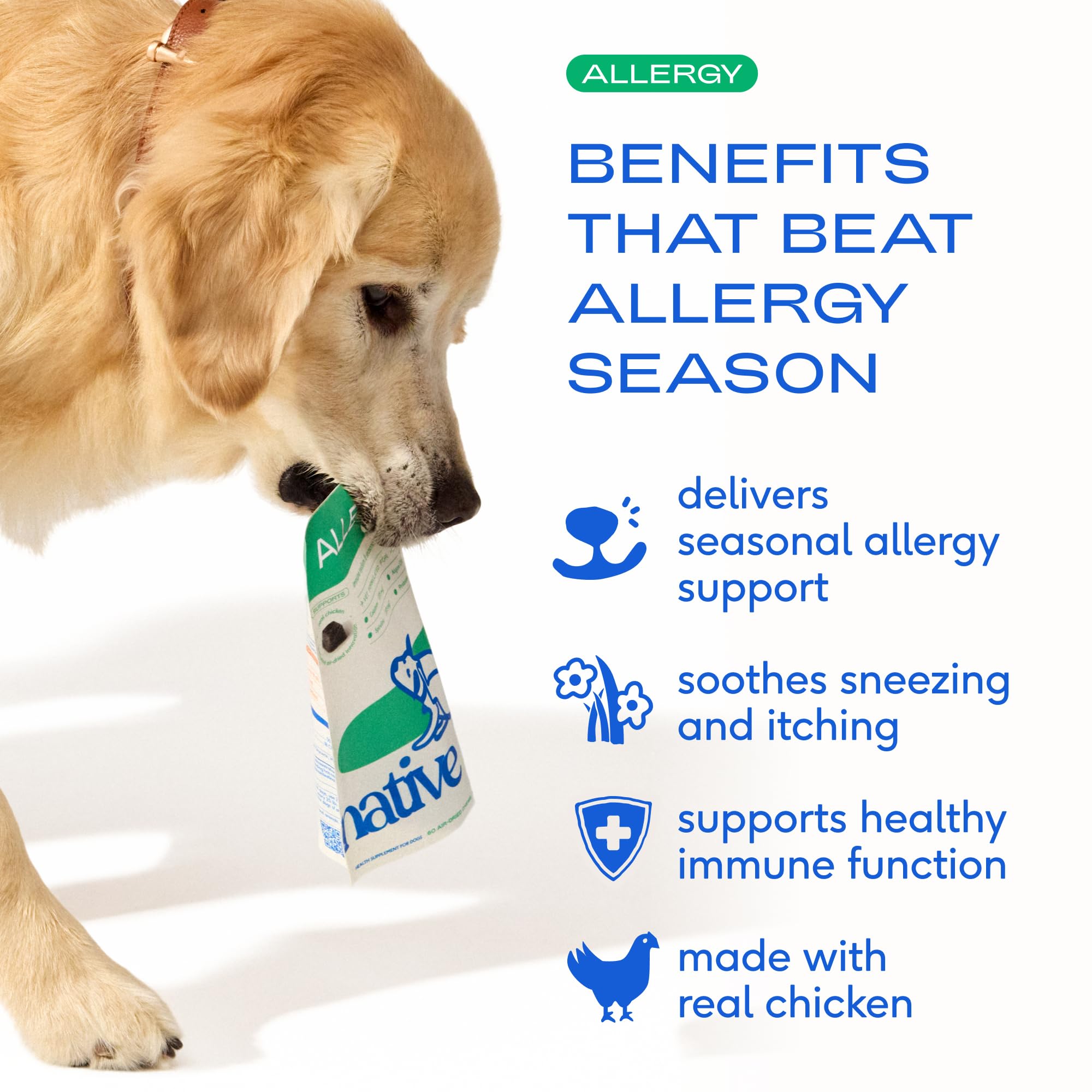 Dog Allergy Chews for Small Breeds | 30-Day Supply