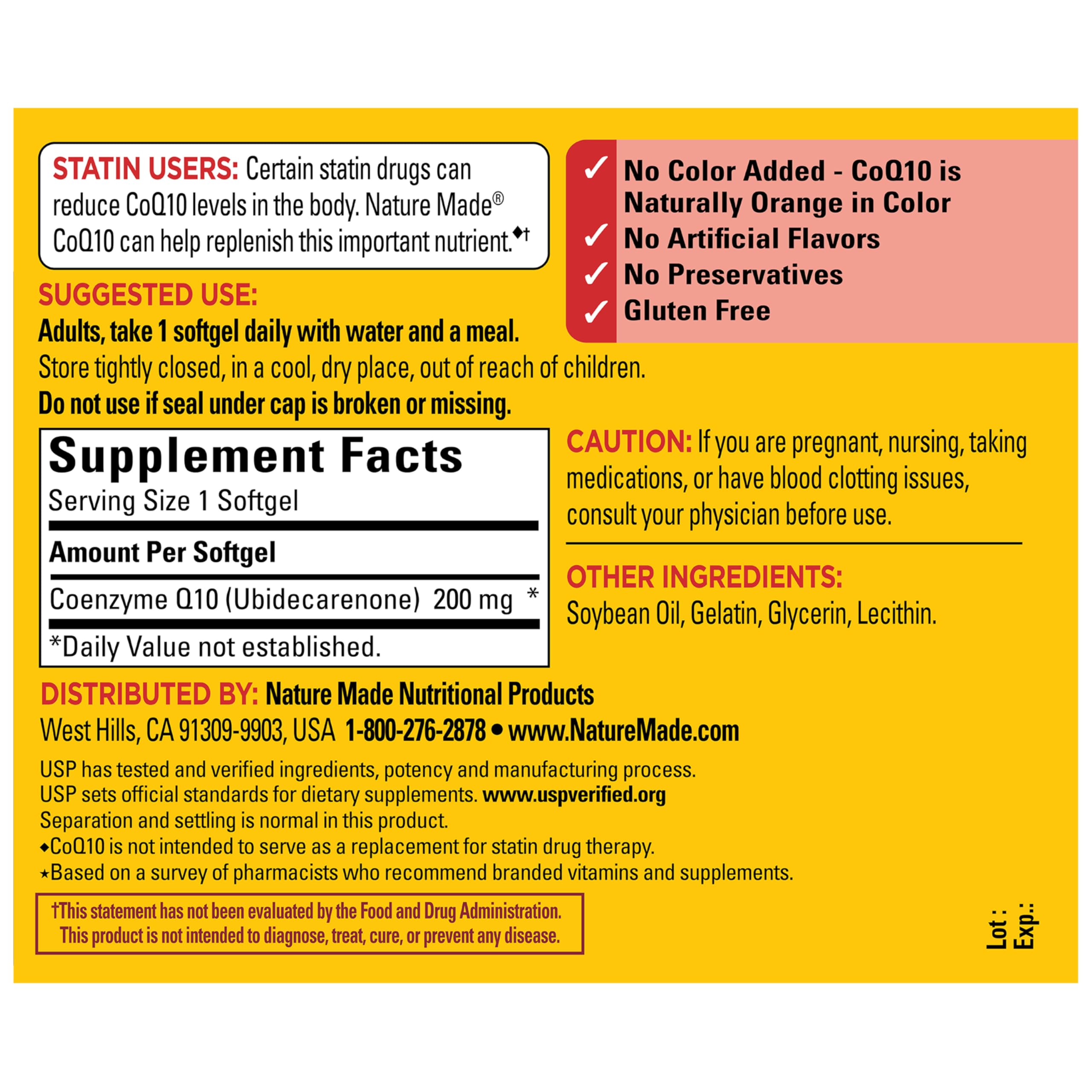 CoQ10 200mg Softgels for Heart Health & Energy Support 105 Count