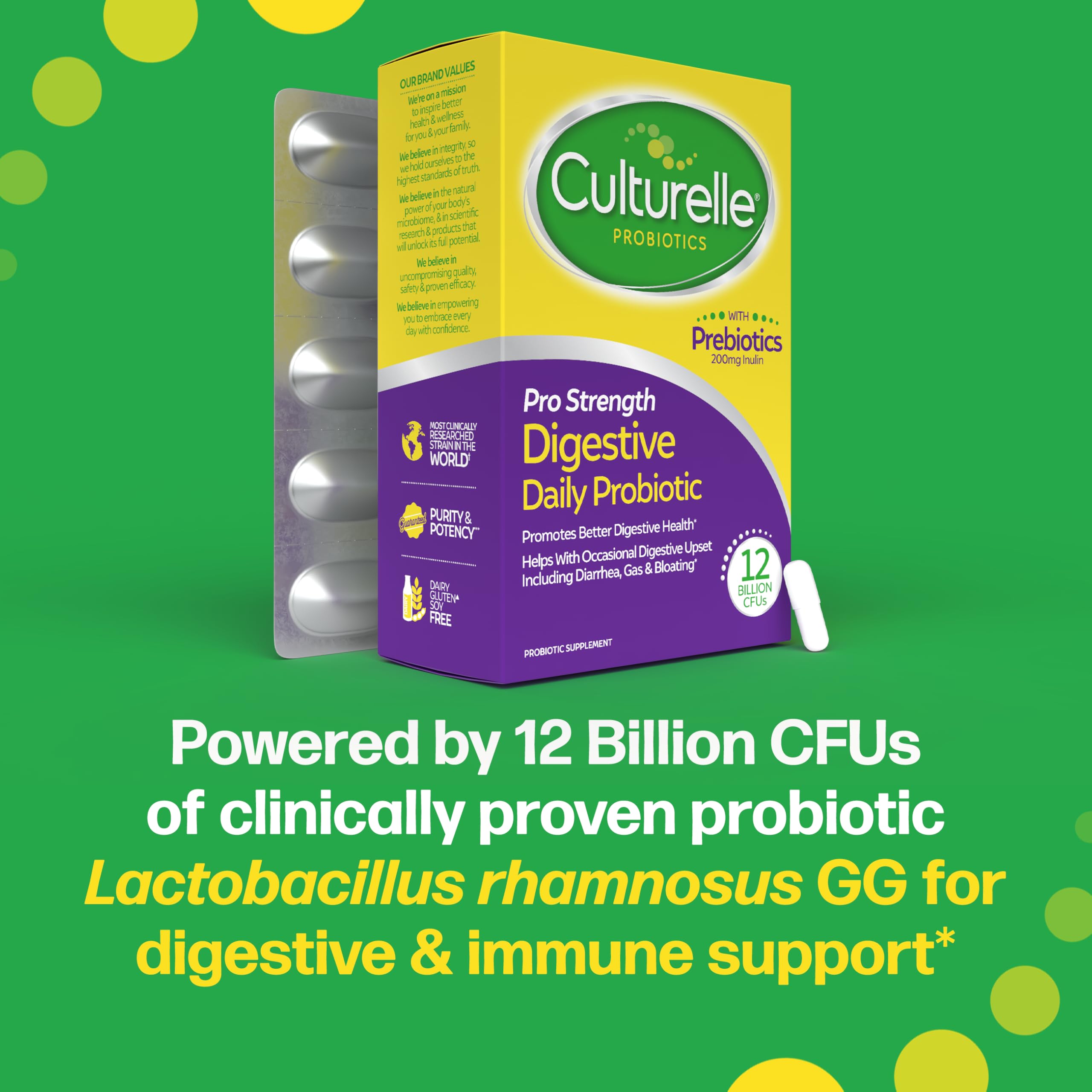 Probiotic Supplement with Prebiotics – Digestive Support, 60 Caps