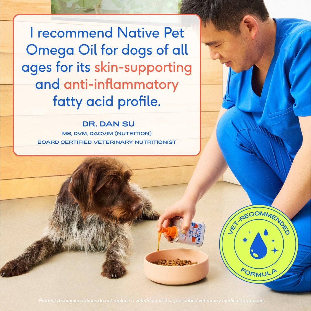 Wild Alaskan Salmon Oil for Dogs & Cats – Omega 3 6 9 Liquid 8oz