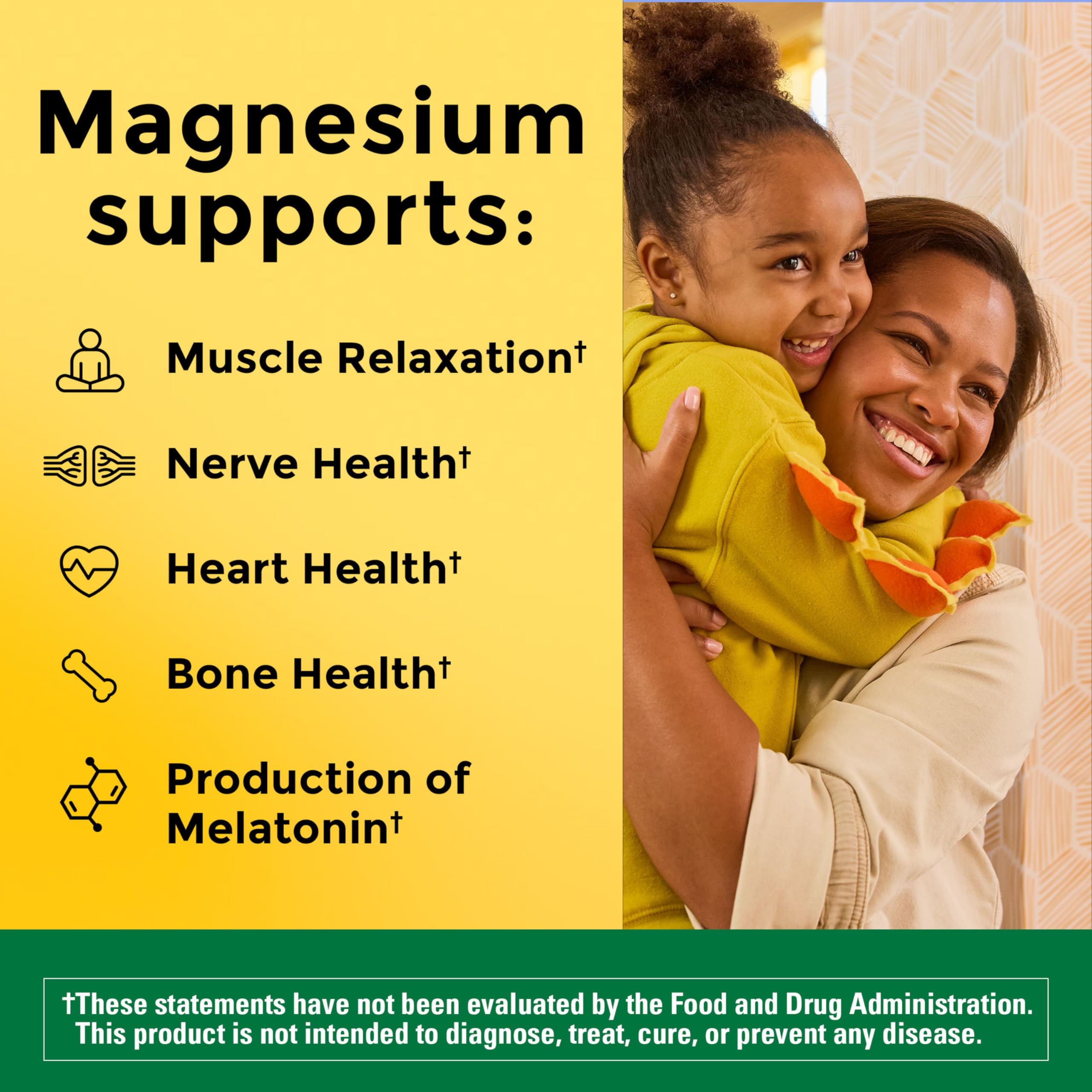 Magnesium Glycinate 200mg – Muscle, Nerve & Heart Support, 60 Caps