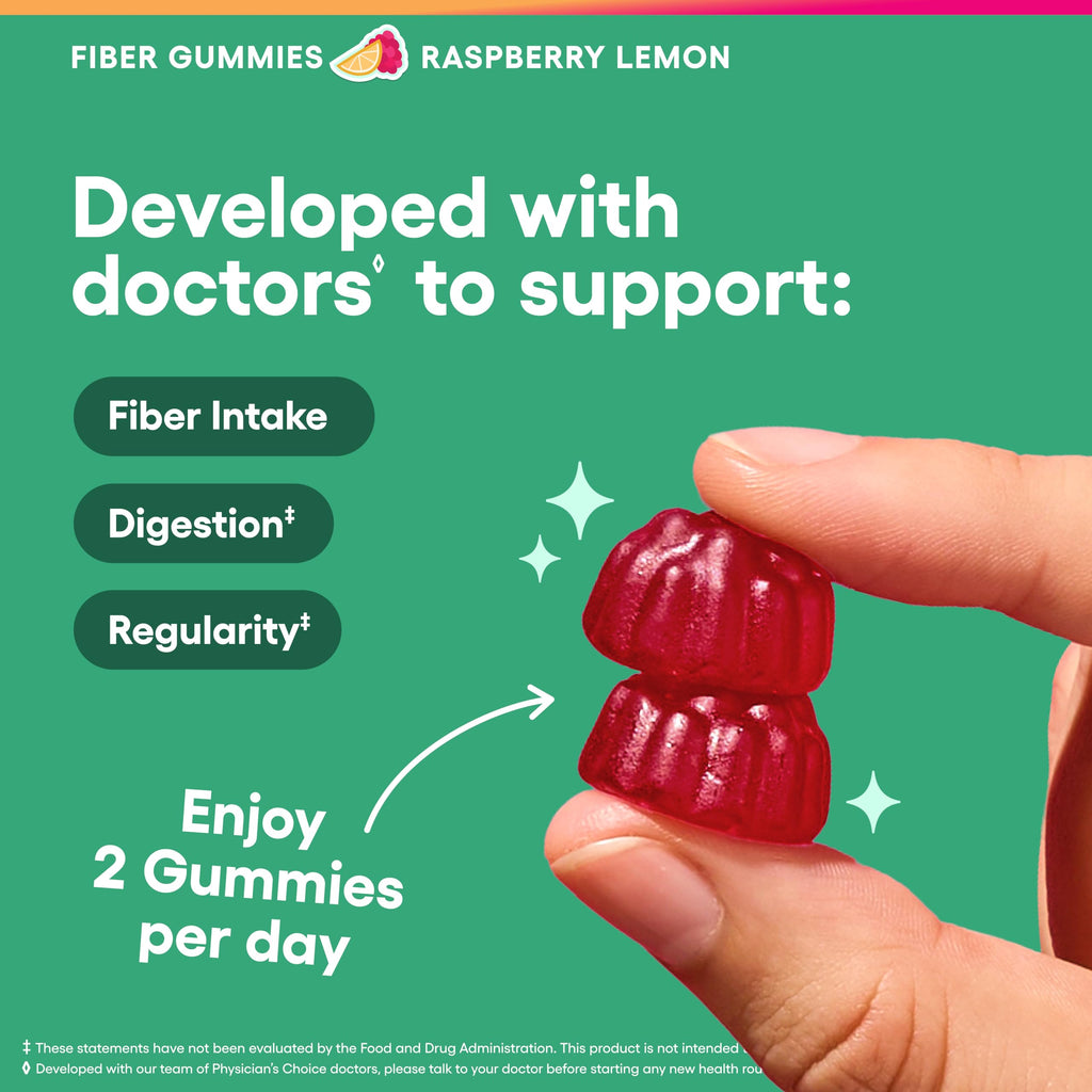 Prebiotic Fiber Gummies – Digestive Health & Regularity, 60 Count