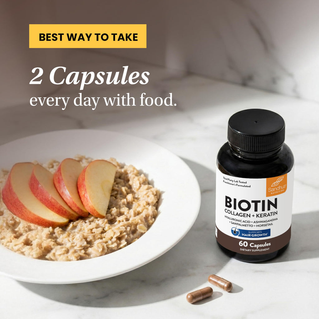 Biotin Collagen Keratin Hair Growth Support 60 Capsules