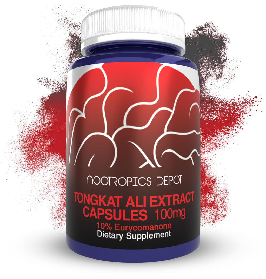 Tongkat Ali 100mg Extract Capsules for Testosterone, Energy & Performance 60 Ct