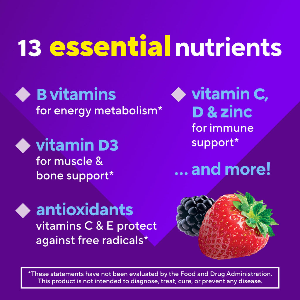 Men’s Multivitamin Gummies Vitamins A C D B12 120 Count
