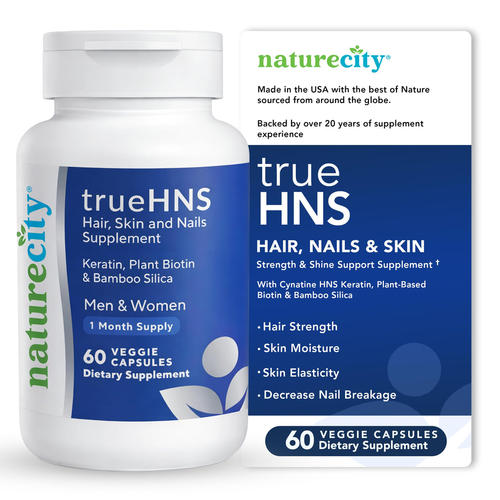 Hair Nails Skin Vitamins Keratin Biotin 60 Capsules