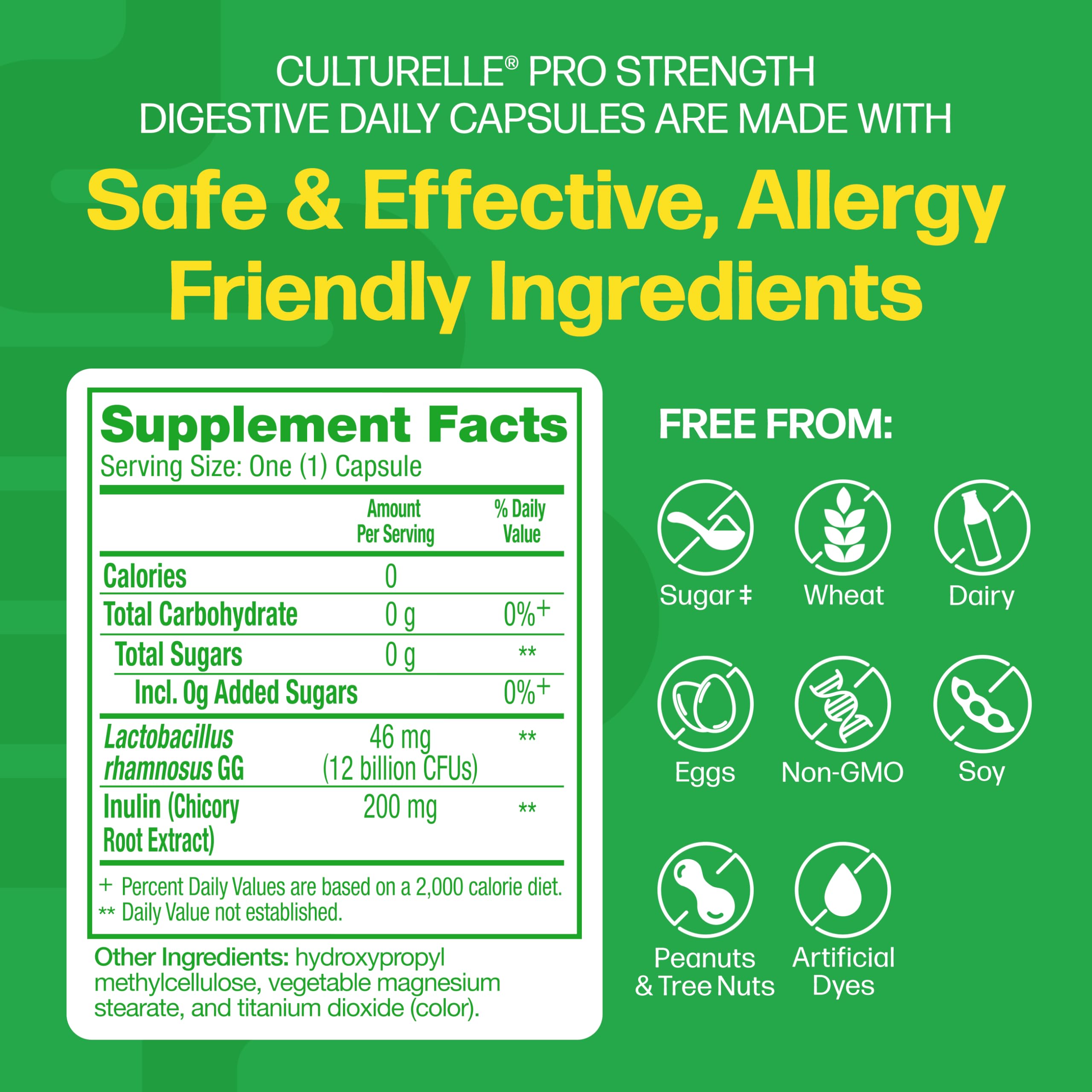 Probiotic Supplement with Prebiotics – Digestive Support, 60 Caps