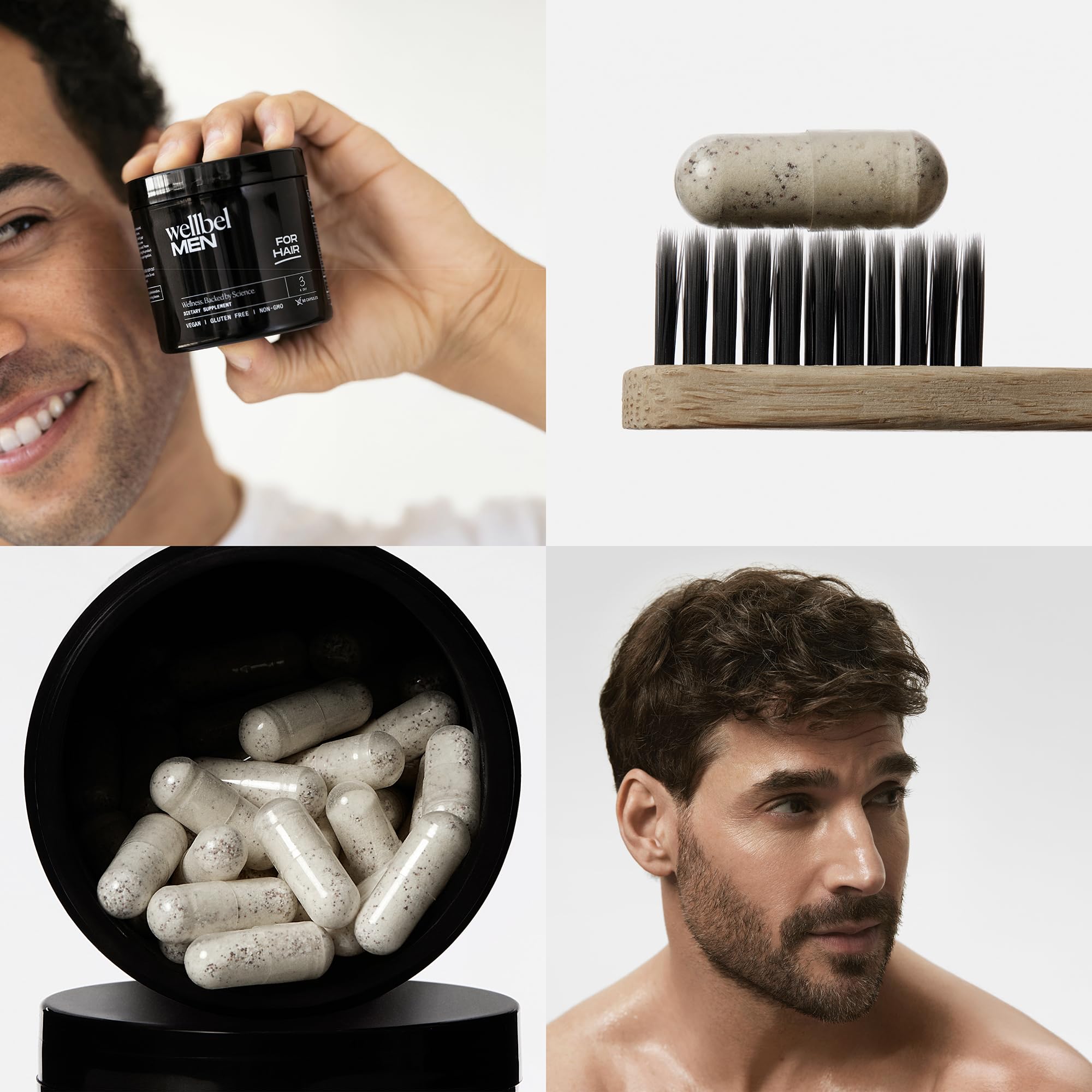 Men’s Hair Skin Nails Vitamins Vegan 90 Count