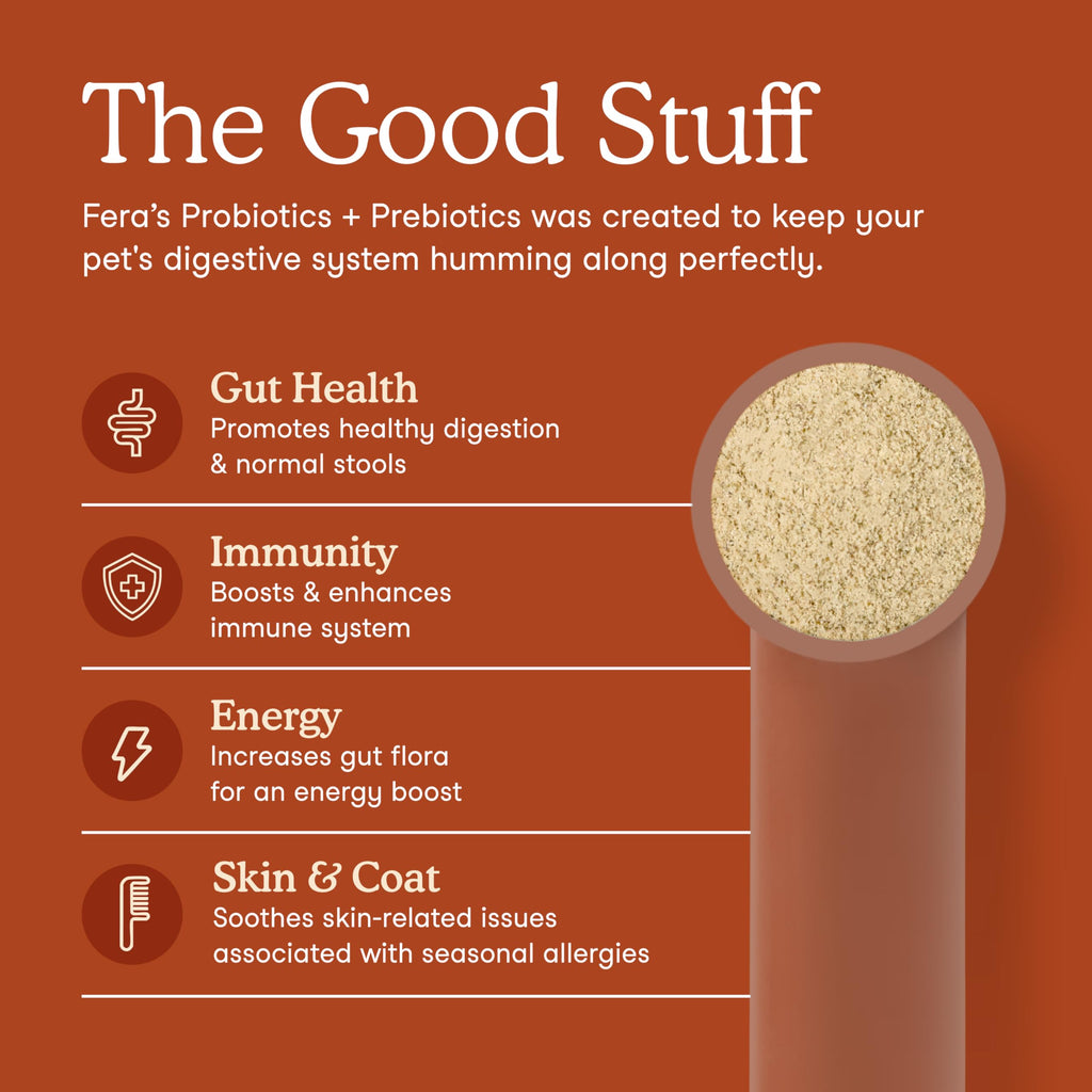 Organic Pre & Probiotic Powder for Dogs & Cats – 12 Strains 60ct