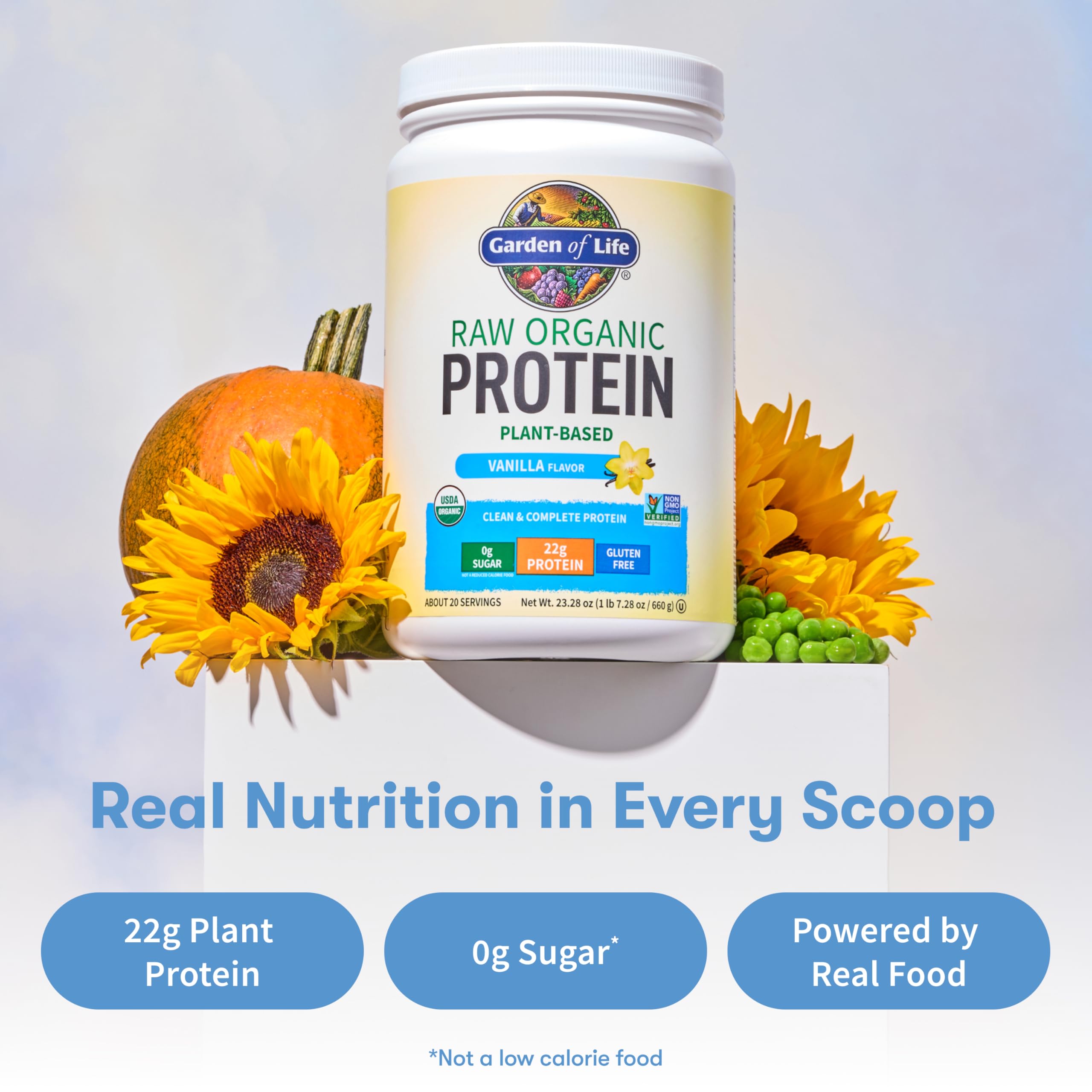 Vanilla Plant-Based Protein Powder With Probiotics