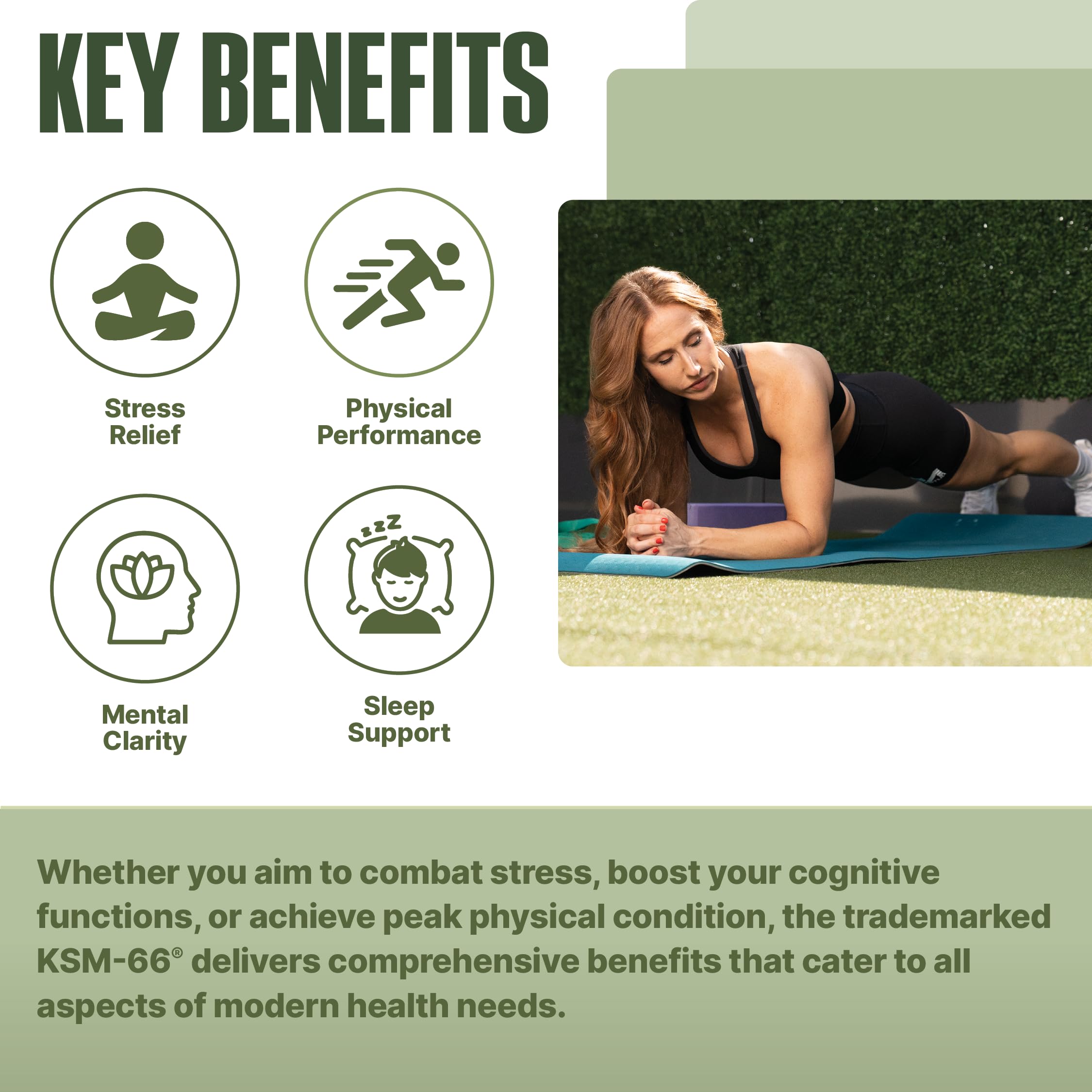 Ashwagandha KSM-66 600mg Capsules for Stress, Mood & Performance Support