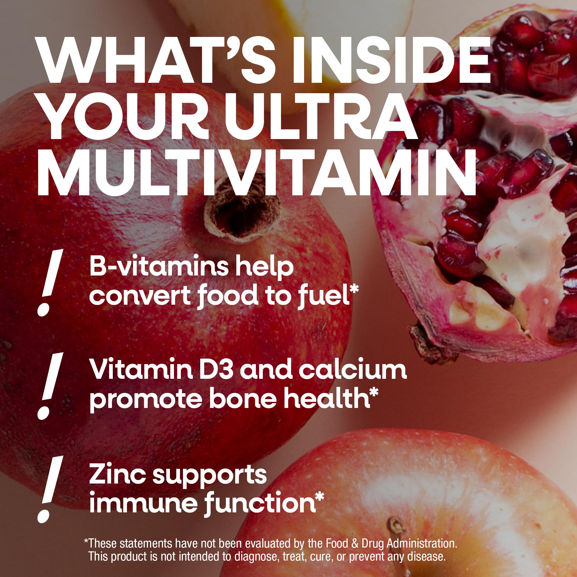 Women’s 50+ Multivitamin Ultra Potency D3 B12 60 Tablets