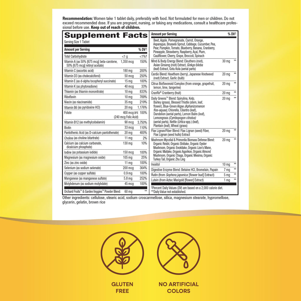 Women’s 50+ Multivitamin High Potency B12 150 Tablets 2 Pack