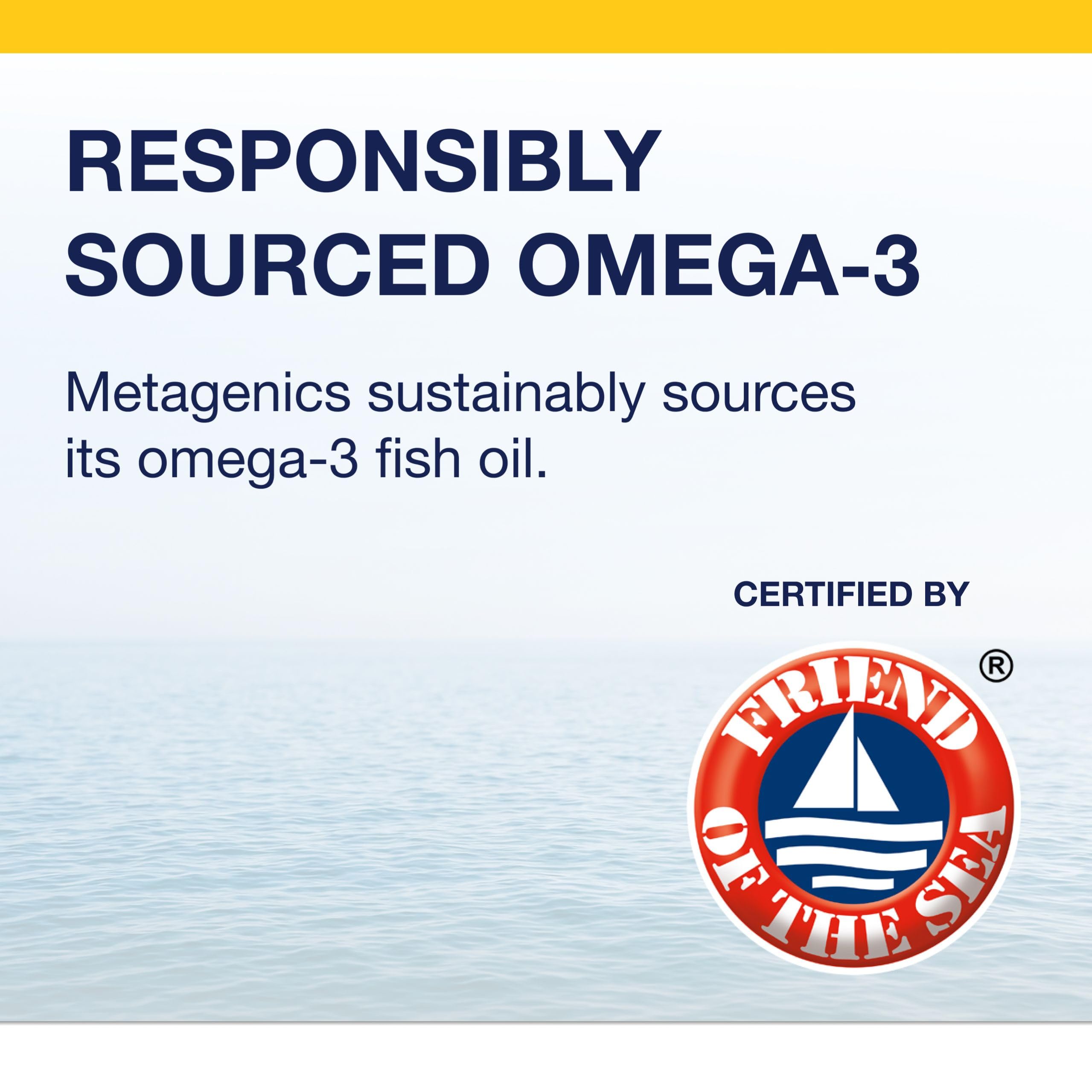 Omega-3 Fish Oil 1000mg EPA DHA for Heart, Brain & Joint Support Capsules