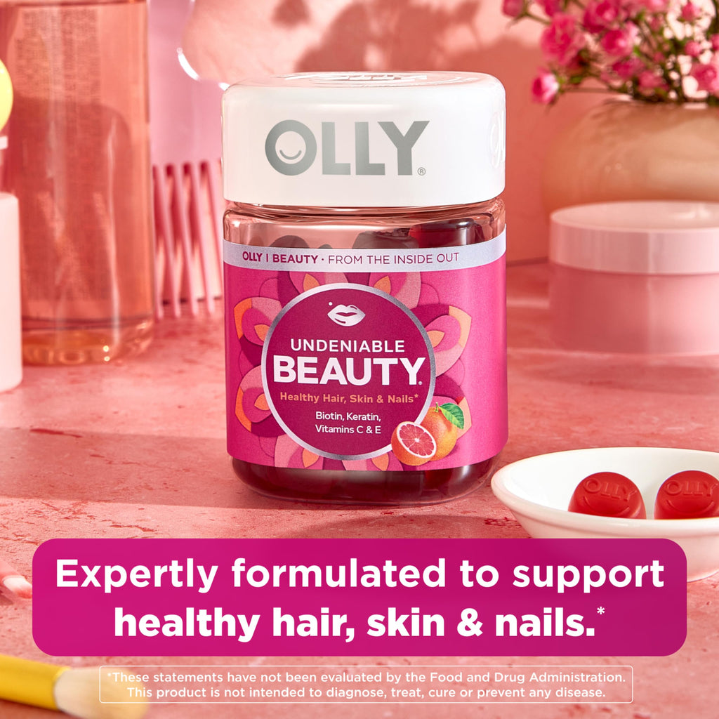 Hair Skin Nails Gummies Biotin Keratin 60 Count