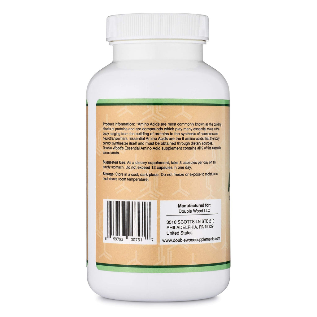 Essential Amino Acids EAA + BCAA Capsules – Muscle Support, 225 Count