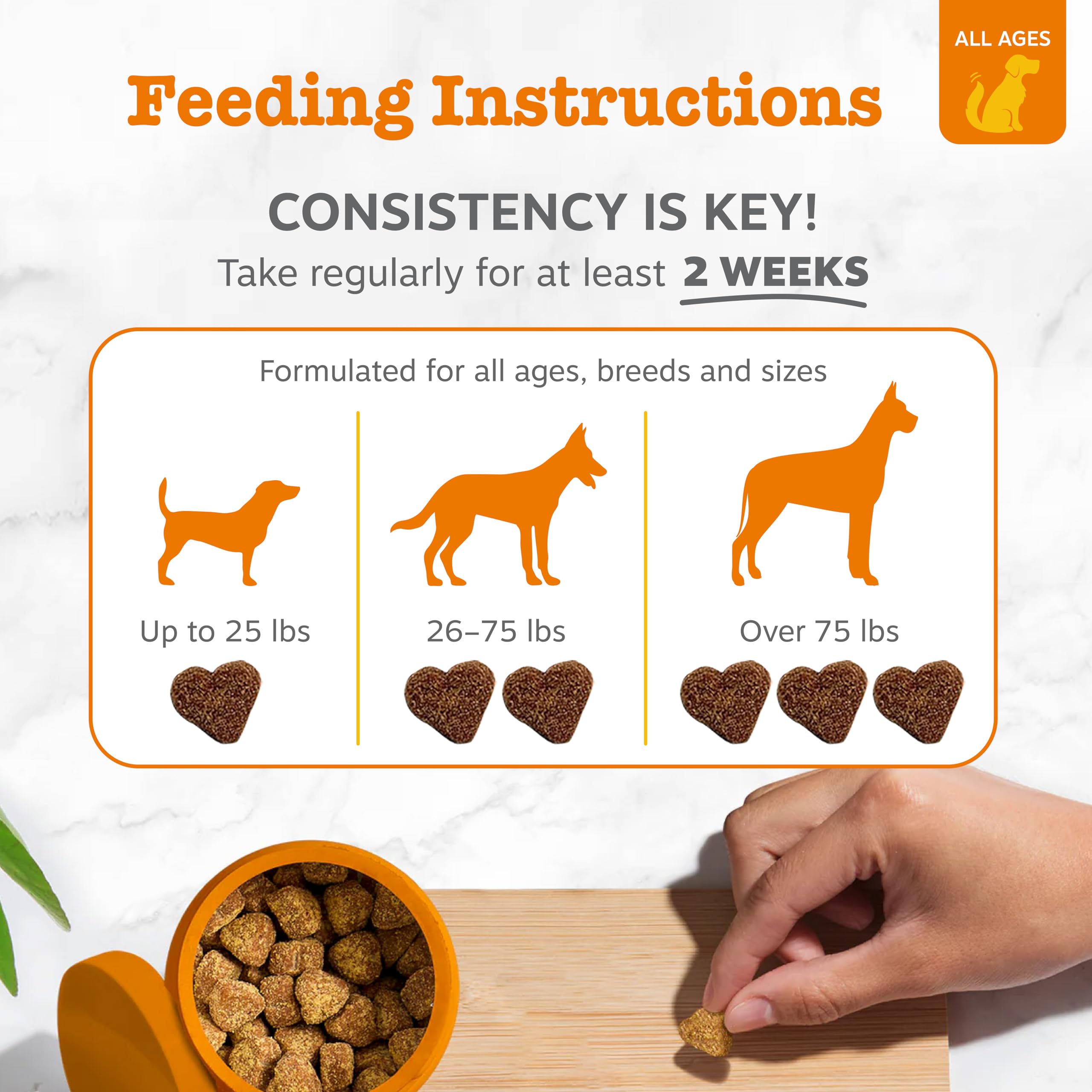 Hip & Joint Chews for Dogs – Glucosamine, Chondroitin & MSM 90ct