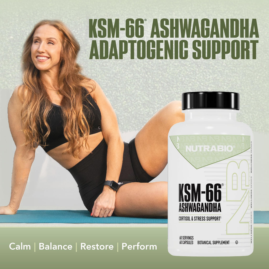 Ashwagandha KSM-66 600mg Capsules for Stress, Mood & Performance Support