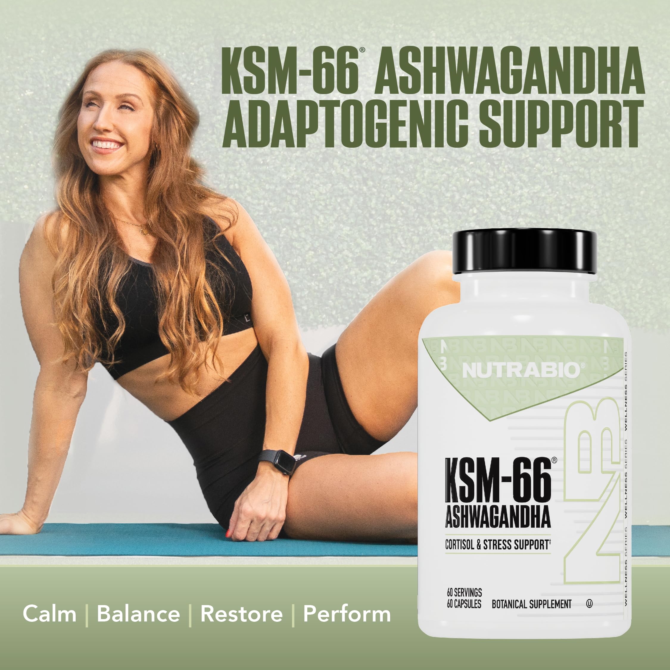 Ashwagandha KSM-66 600mg Capsules for Stress, Mood & Performance Support