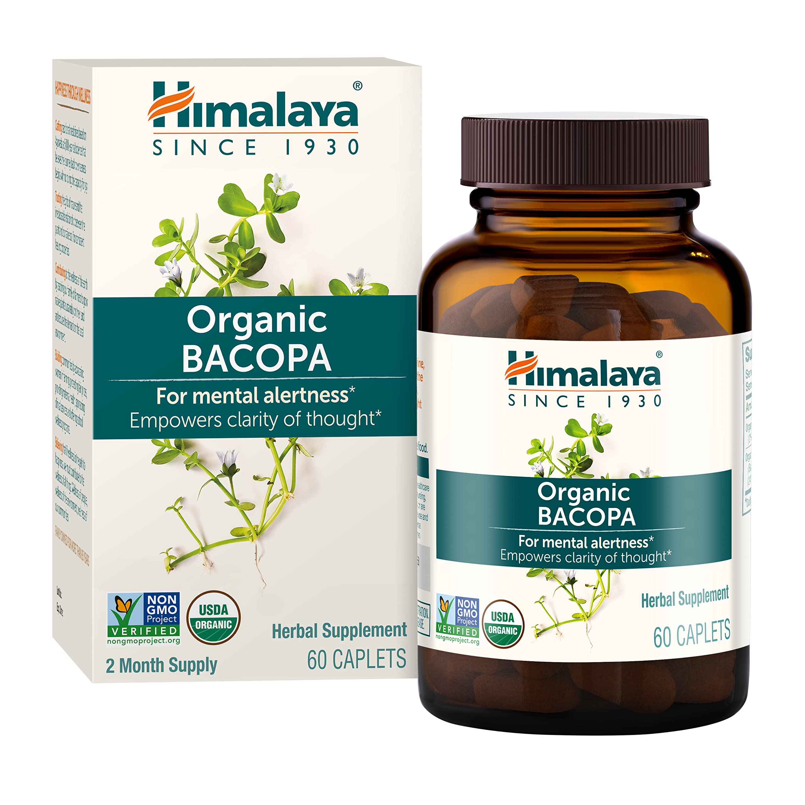 Bacopa Monnieri Capsules 750mg for Memory, Calm & Cognitive Support