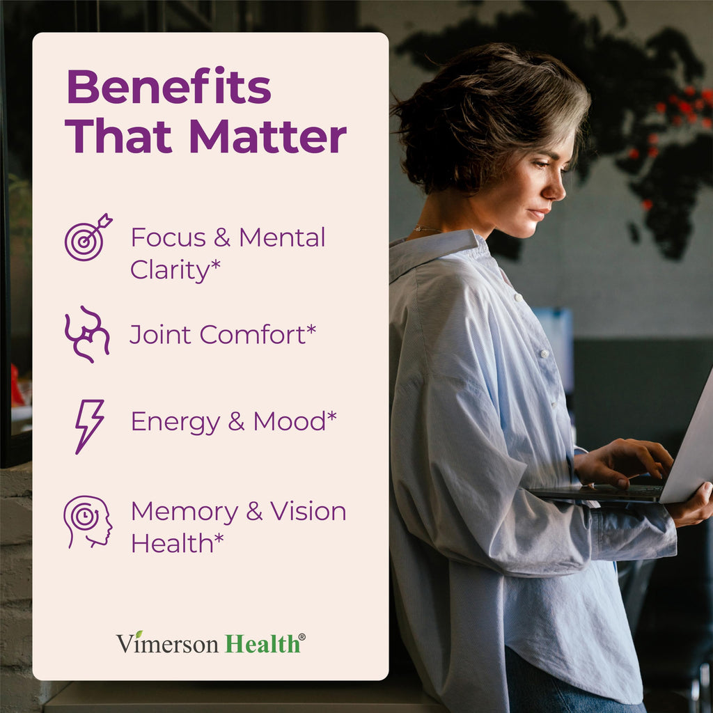 Saffron & Turmeric Supplement – Mood & Joint Support, 60 Caps