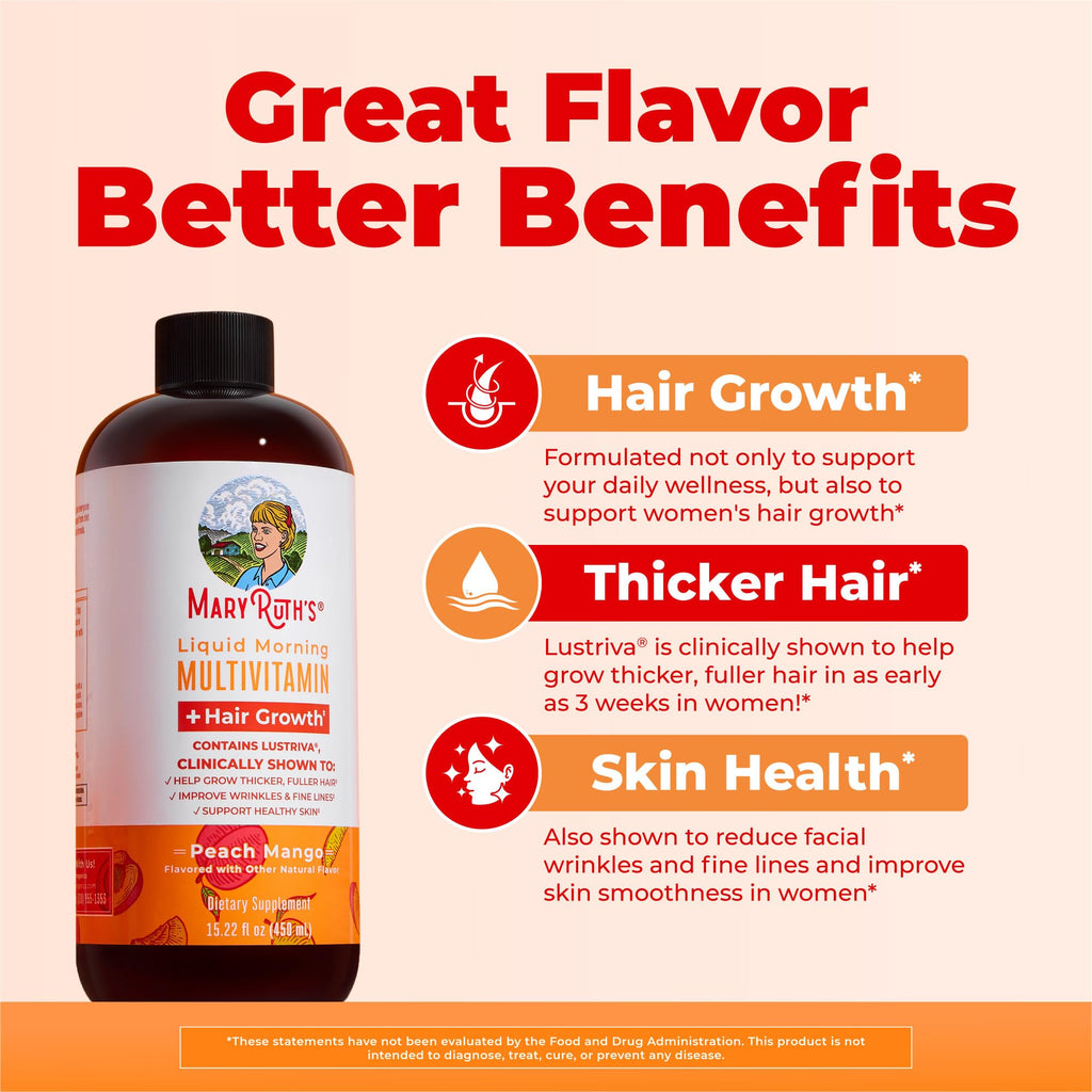 Liquid Multivitamin Hair Growth Biotin 10000mcg 15.22 oz
