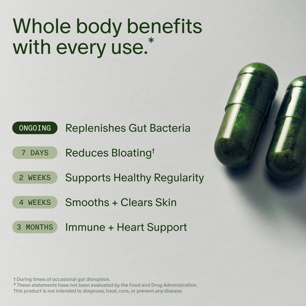 Daily Synbiotic Probiotic – Gut & Digestive Support, 60 Capsules
