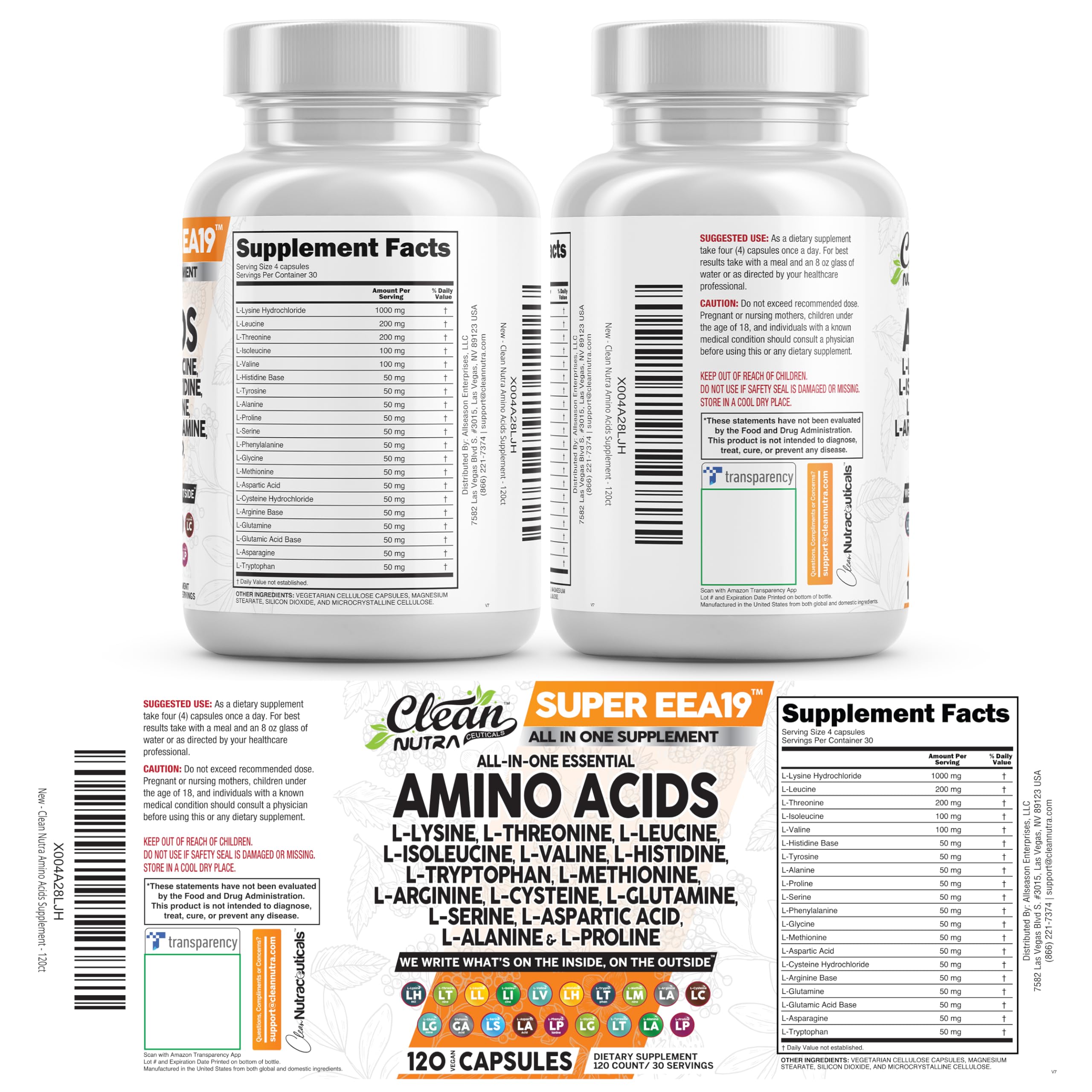 Essential Amino Acids Supplement – Muscle Recovery & Performance
