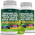Oregano Oil Capsules with Garlic & Olive Leaf for Immune Support 120 Ct