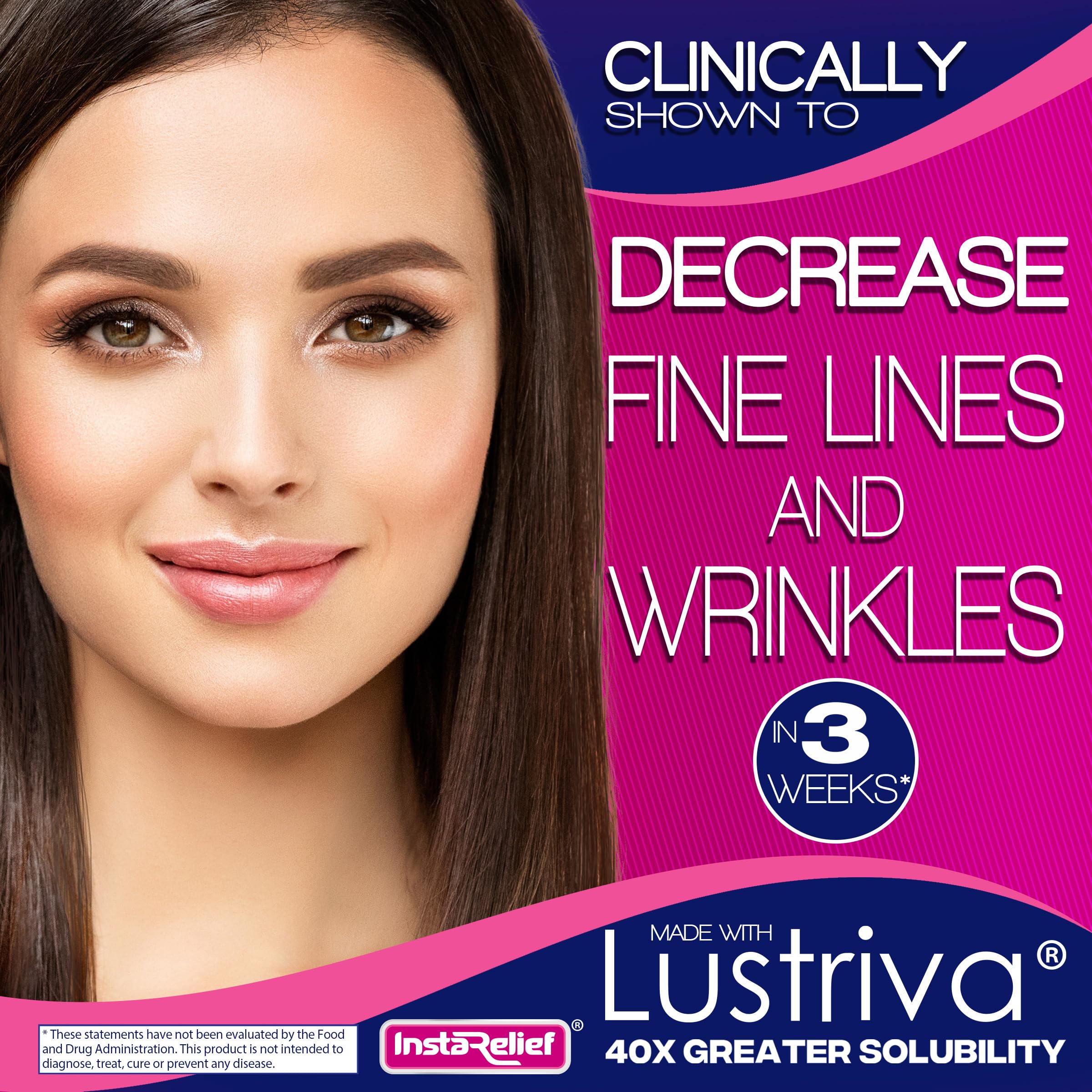 Hair Growth Supplement Lustriva Biotin Silicon 60 Tablets